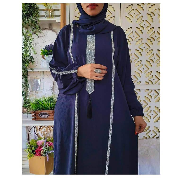 navy Blue abaya - AjmanShop