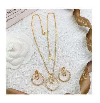 Fendi Necklace Set with Earings in Ajman Shop