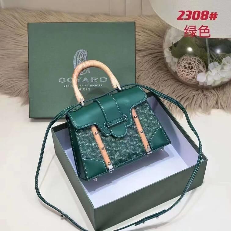 Goyard Green Bag Coated Canvas and Leather Handle Bag in AjmanShop