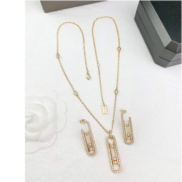 Messika Jewelry Set with Necklaces and Earings in Ajman Shop 1