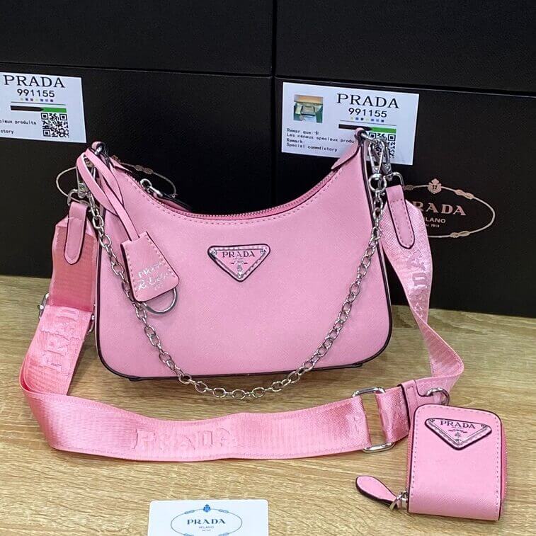 Nylon Pink Cross Bag High Quality Prada- AjmanShop