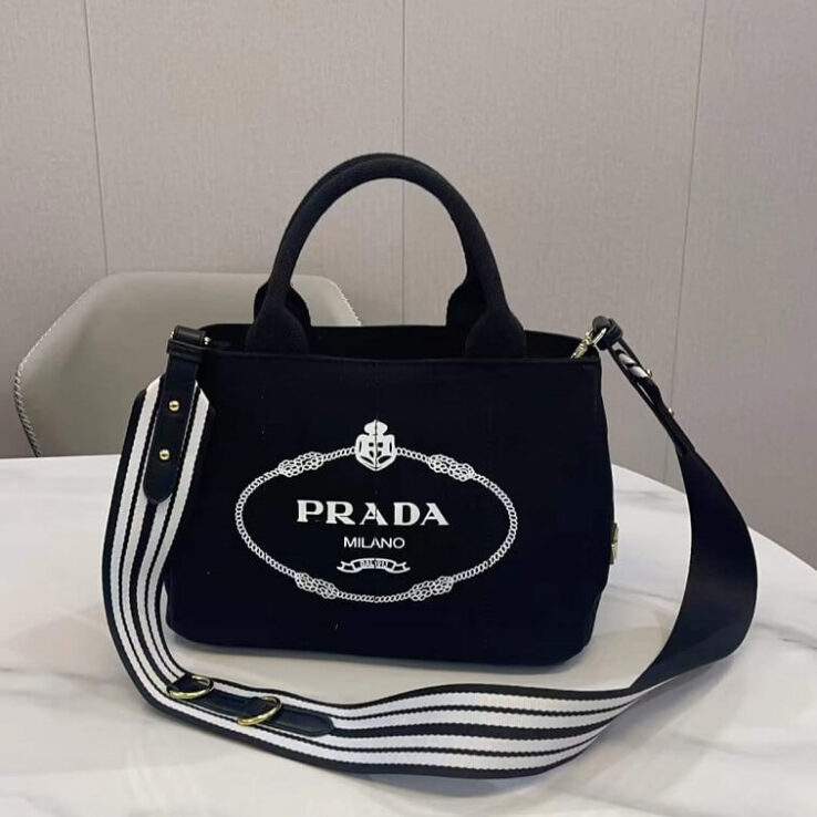 Prada Handbags Black Color- AjmanShop