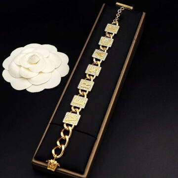 Versace Jewelry Set 3 Pcs Golden with Stone in AjmanShopp 1