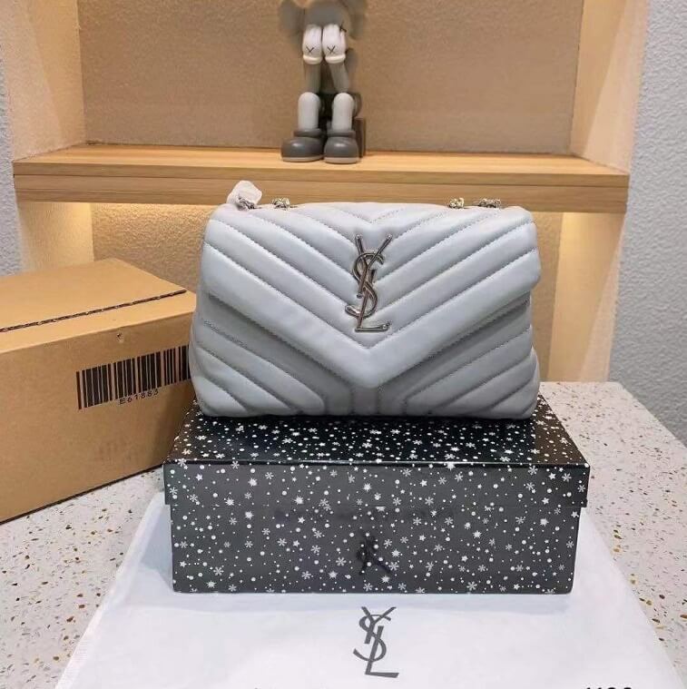 YSL Crossbody Bags with Box White- AjmanShop