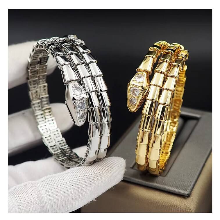 Bulgari Bangle Bracelet with Logo- AjmanShop