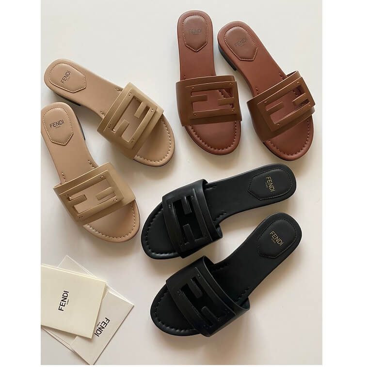 Fendi FF Logo Sandal - AjmanShop