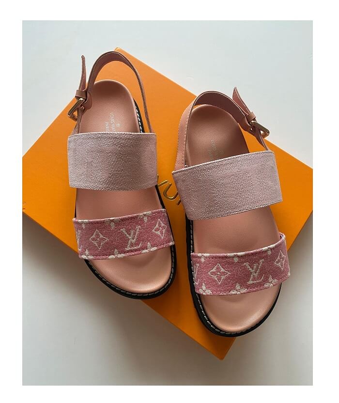 LV Flat Sandal Pink Mules in AjmanShop 