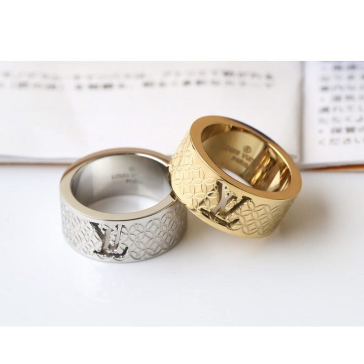 LV Ring Gold and Silver- AjmanShop