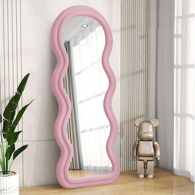 Wavy Velvet Mirror- AjmanShop