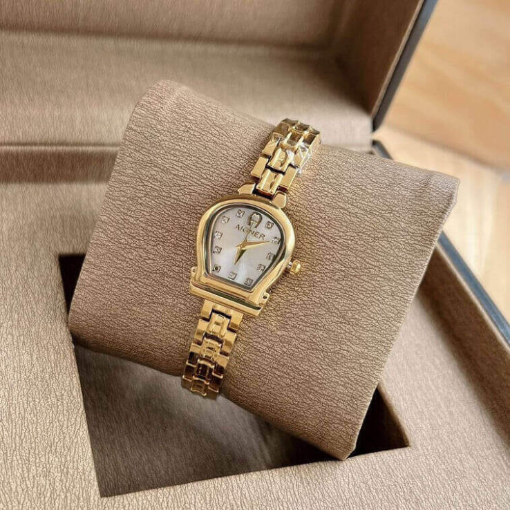 Aigner Women Watch, Gold - AjmanShop