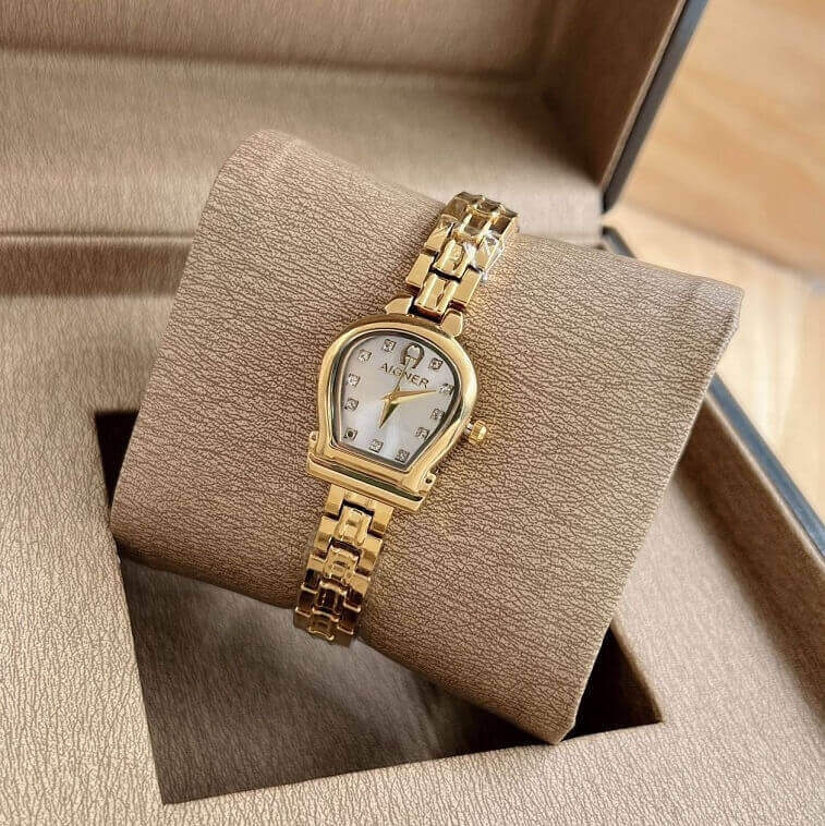 Aigner Women Watch, Gold - AjmanShop