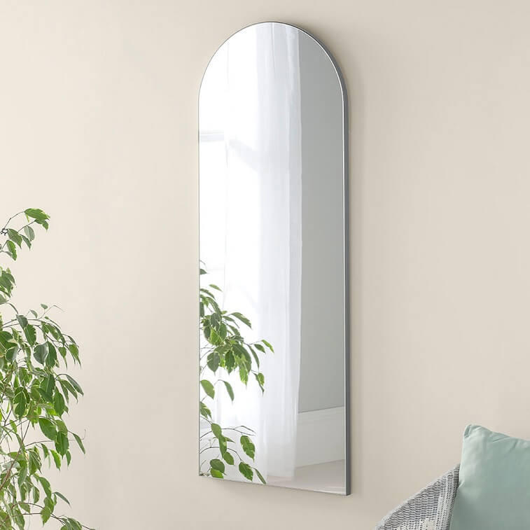 Arch Silver Wall Mirror-Ajmanshop