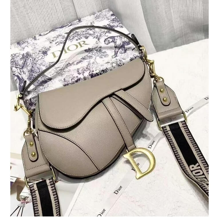 Beige Saddle Bag Christian Dior - AjmanShop