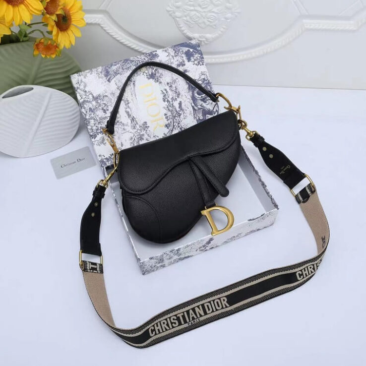 Black Saddle Bag, Christian Dior - AjmanShop