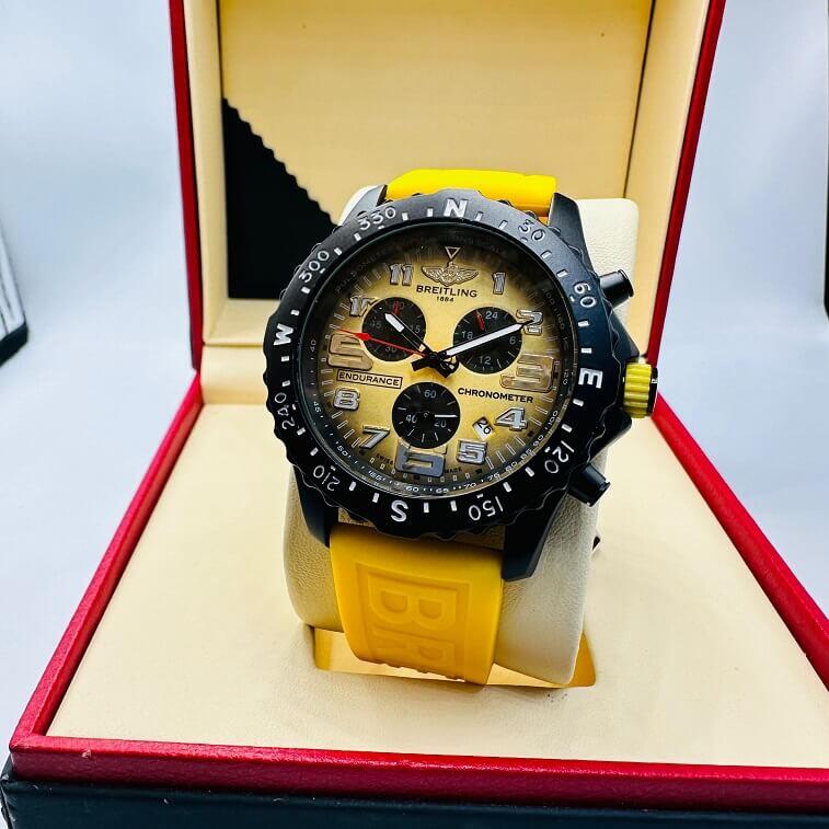 Breitling Endurance Watch, Yellow - AjmanShop