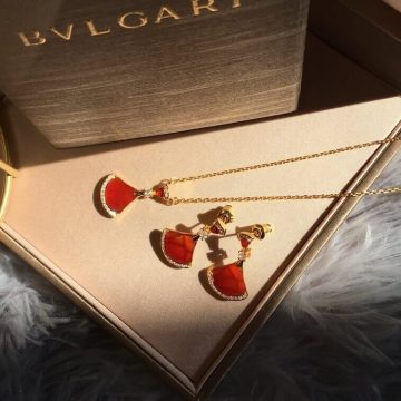 Bulgari Jewelry Set with Necklace and Earrings - AjmanShop
