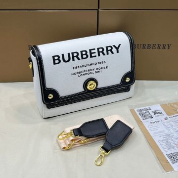 Burberry Canvas Bag in Crossbody Style with Print Note in AjmanShop