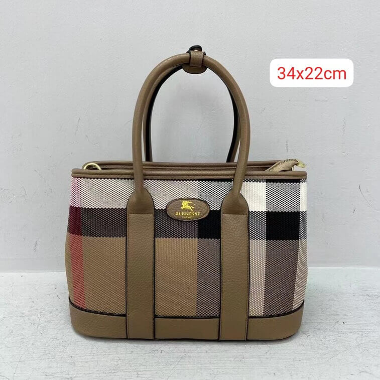 Burberry Hand Bag for Women with Logo Print in Ajman Shop