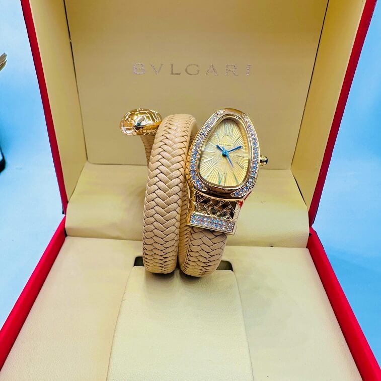 Bvlgari Ladies Watch For Women Beige- Ajmanshop (1)