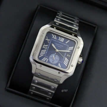 Cartier Santos Watches, Blue - AjmanShop