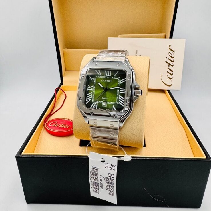 Cartier Watch for Men in Stainless Steel Belt- AjmanShop