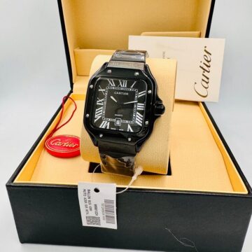 Cartier Watch for Men in Stainless Steel Belt- AjmanShop