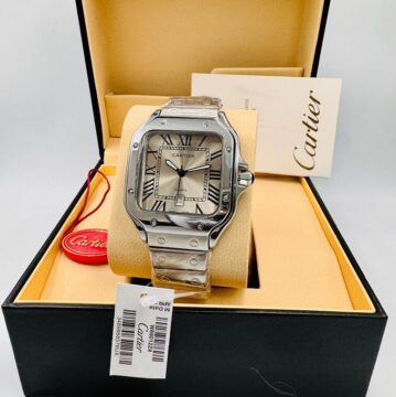 Cartier Watch for Men in Stainless Steel Belt- AjmanShop