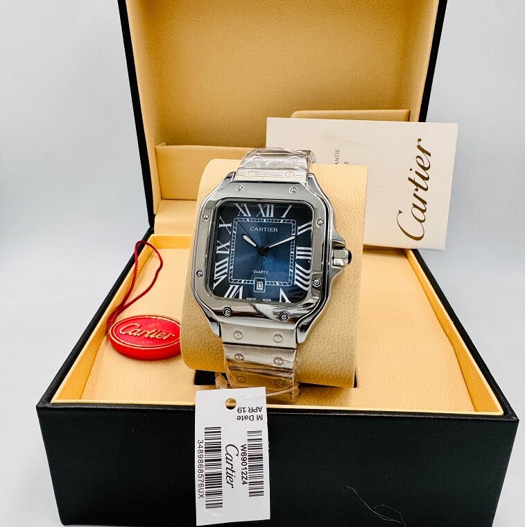 Cartier Watch for Men in Stainless Steel Belt- AjmanShop