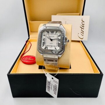 Cartier Watch for Men in Stainless Steel Belt- AjmanShop
