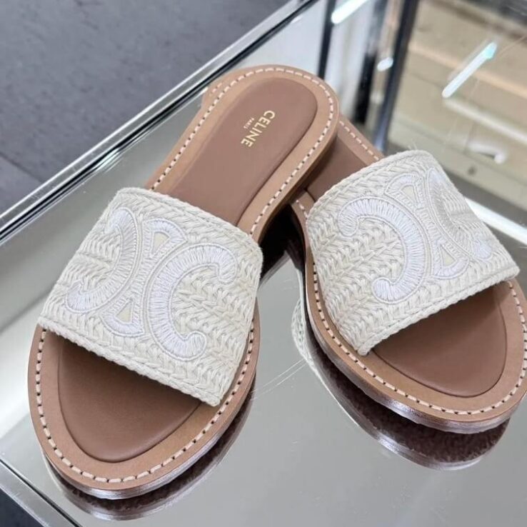 Celine Slipper, White - AjmanShop
