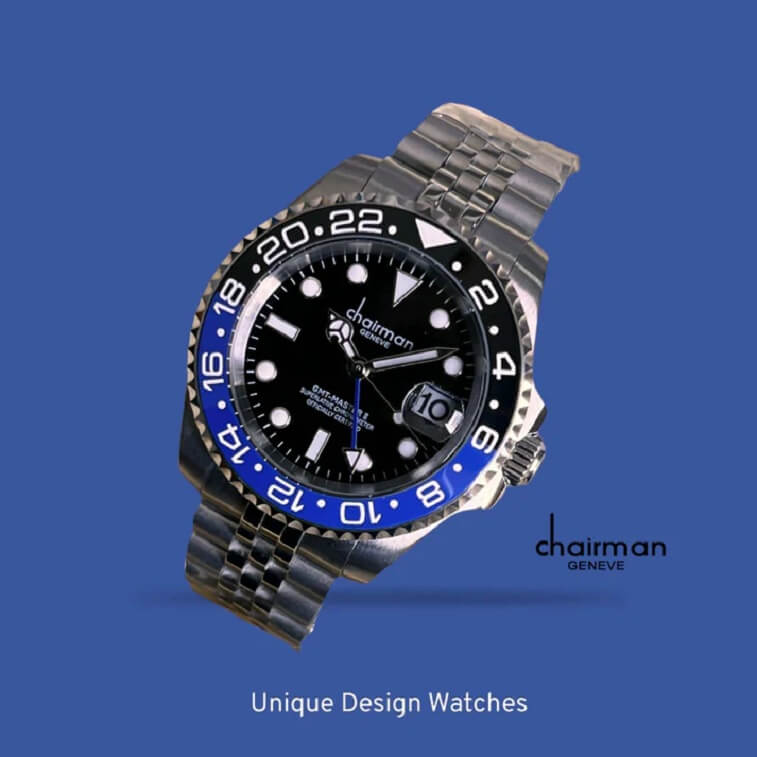 Chairman Stylish Watches, Blue - AjmanShop