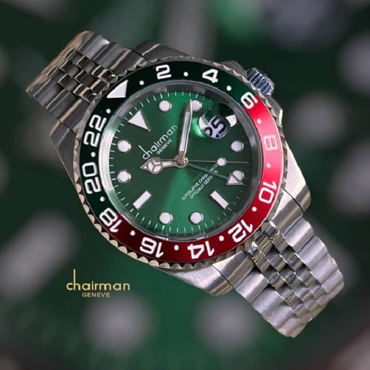 Chairman Stylish Watches, Green - AjmanShop