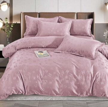 Chanel Bedsheet Set, Pink - AjmanShop