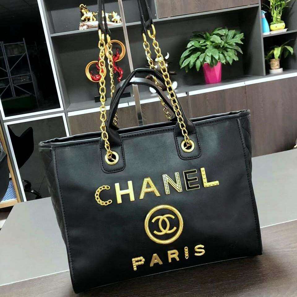 Chanel Black Tote Bag- Ajmanshop (2)