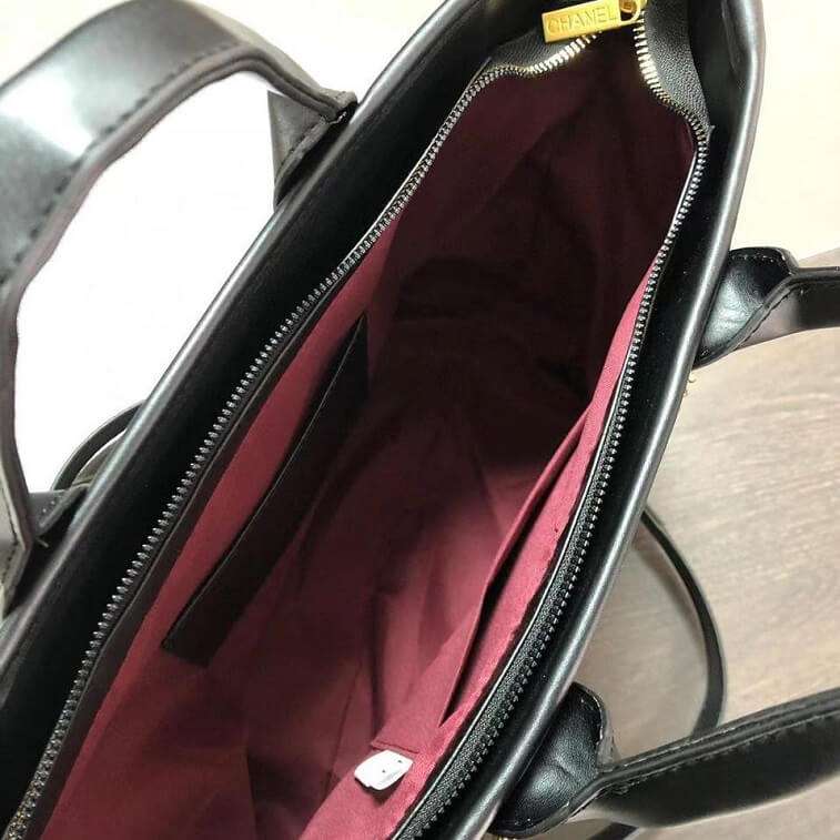 Chanel Black Tote Bag Inside- Ajmanshop (1)