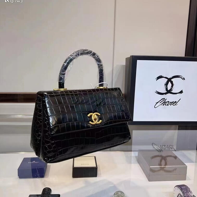 Chanel Coco Handbag Crocodile Crossbody Bags for Women in AjmanShop 