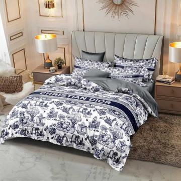 Christian Dior Bed Set 6pcs in Cotton Material- AjmanShop
