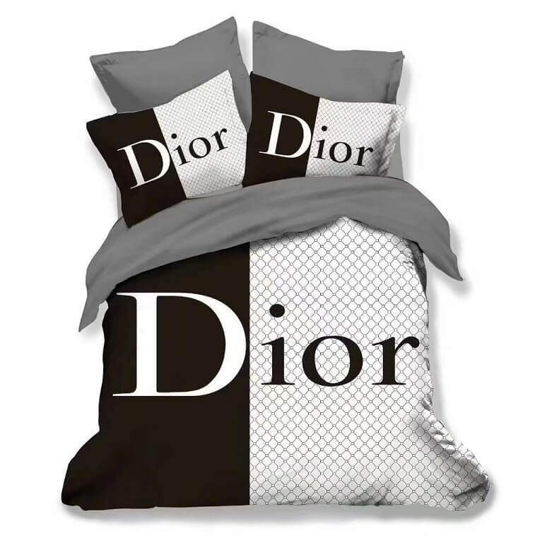 Dior Brand Bedsheet Set 6pcs in Cotton Material- AjmanShop