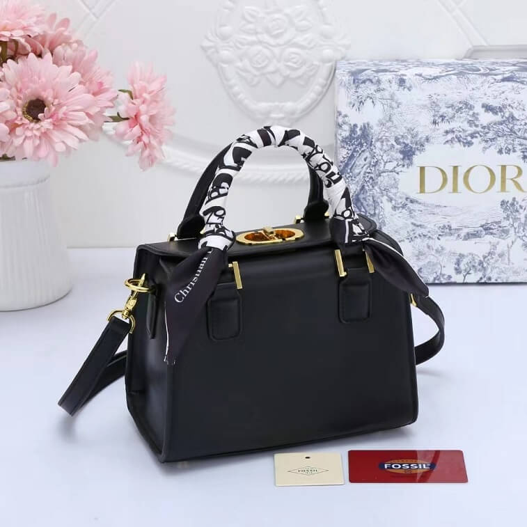 Dior Canvas Handbag for Women with Logo- AjmanShop