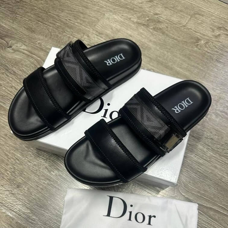 Dior Mens Sandal Cross Strap Design with Logo in AjmanShop