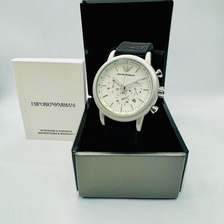 Emporio Armani Quartz Watch for Men with Chronograph Display - AjmanShop 