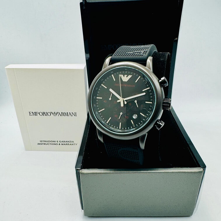 Emporio Armani Quartz Watch for Men with Chronograph Display - AjmanShop 