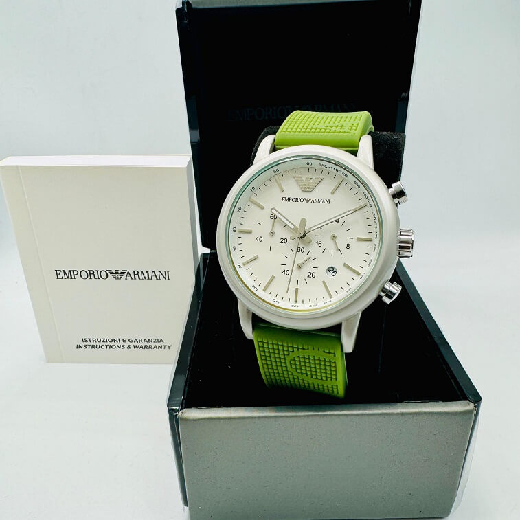 Emporio Armani Quartz Watch for Men with Chronograph Display - AjmanShop 