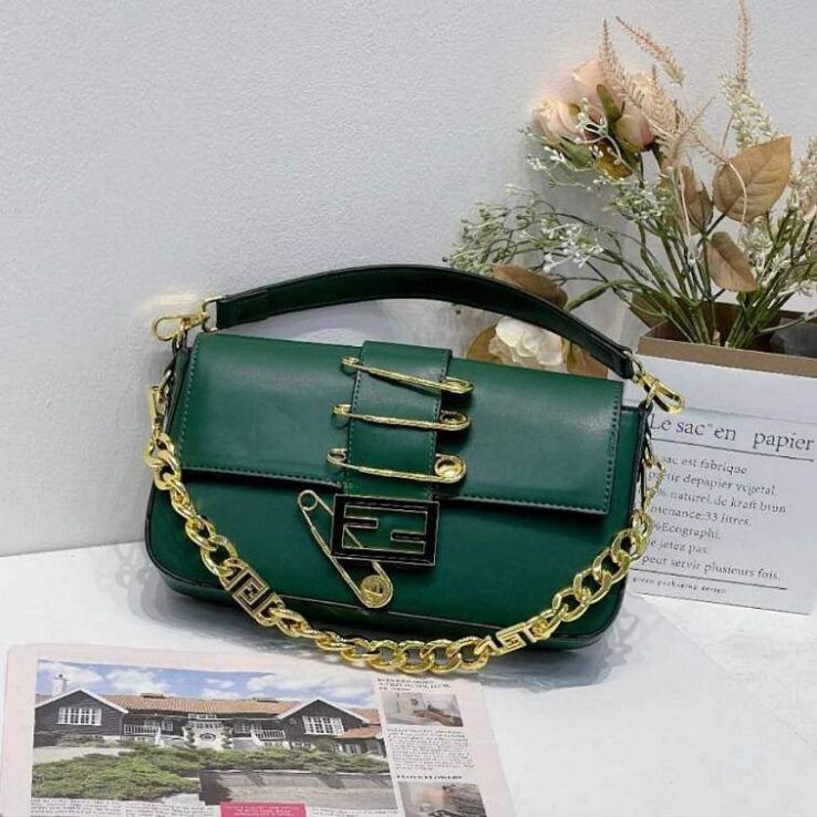Fendi Brooch Bag for Women with FF Logo - AjmanShop