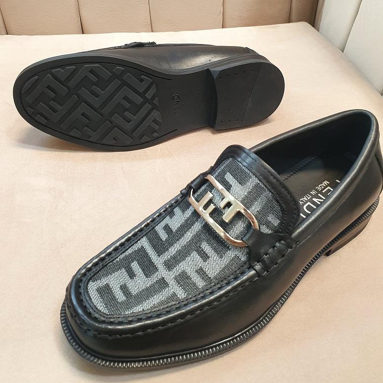 Fendi Formal Shoes Gray - AjmanShop