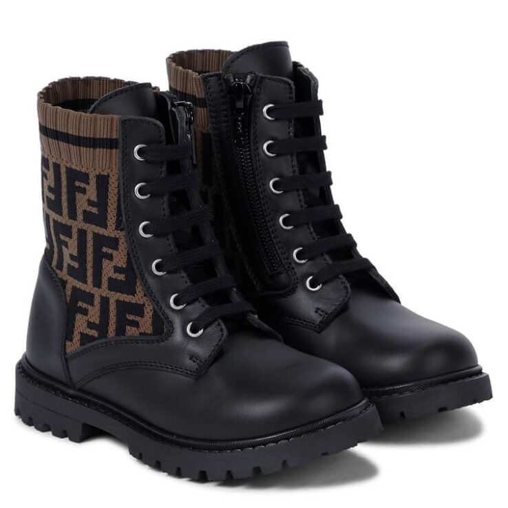 Fendi Leather Winter Boots - AjmanShop