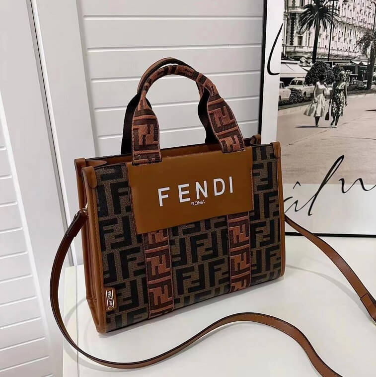 Fendi Roma Tote Bag with Long Belt 30cm - AjmanShop