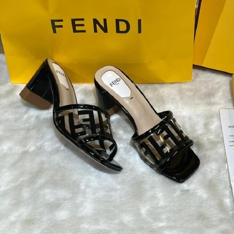 Fendi Transparent Mules for Women- AjmanShop