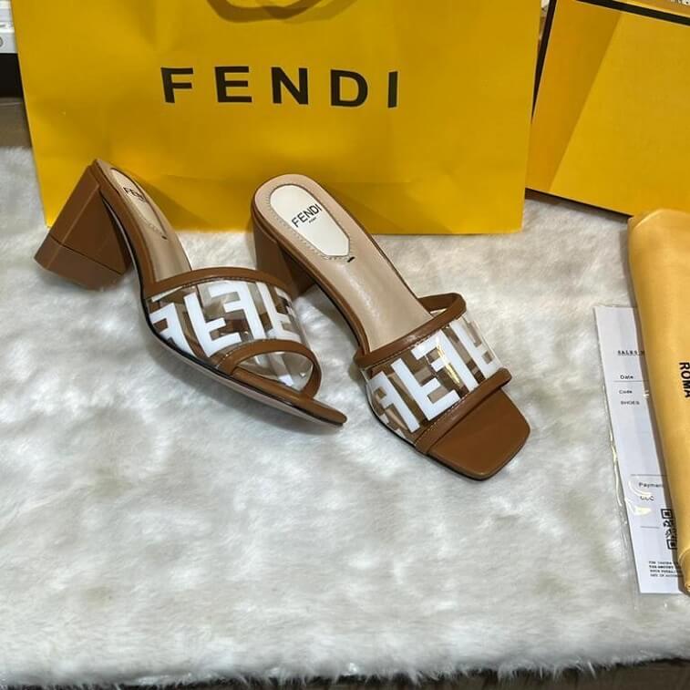 Fendi Transparent Mules for Women- AjmanShop 