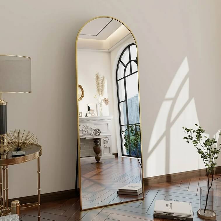 Arch Gold Wall Mirror - AjmanShop